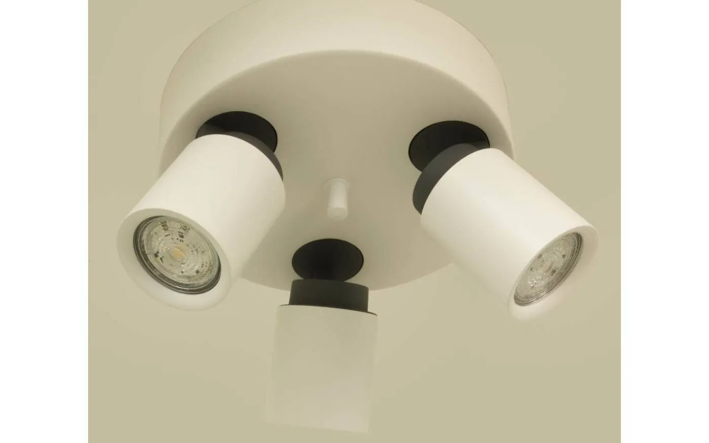 Rollo Takspotlight 21cm 3L Matt Vit/Grå