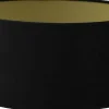 Roma Cylinder Lampskärm Sammet Ø35cm Svart