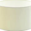 Hallbergs Roma Cylinder Lampskärm Sammet Ø25cm Offwhite* Cylinder Lampskärmar
