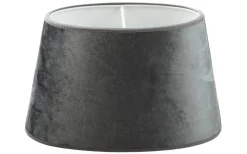 Roma Oval Lampskärm Sammet 20cm Grå