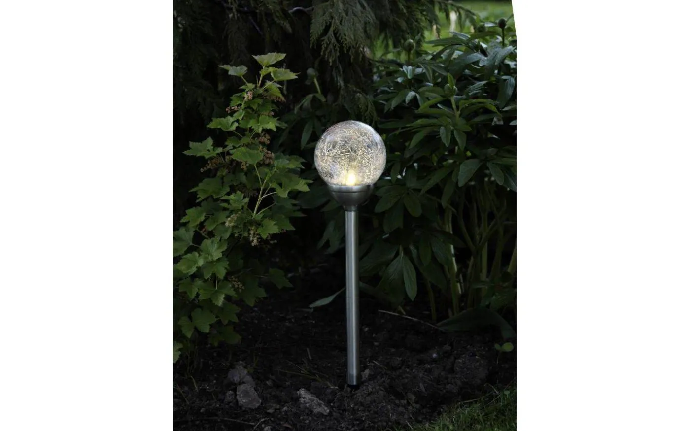 Roma Solcellslampa Rostfritt Stål 45cm LED