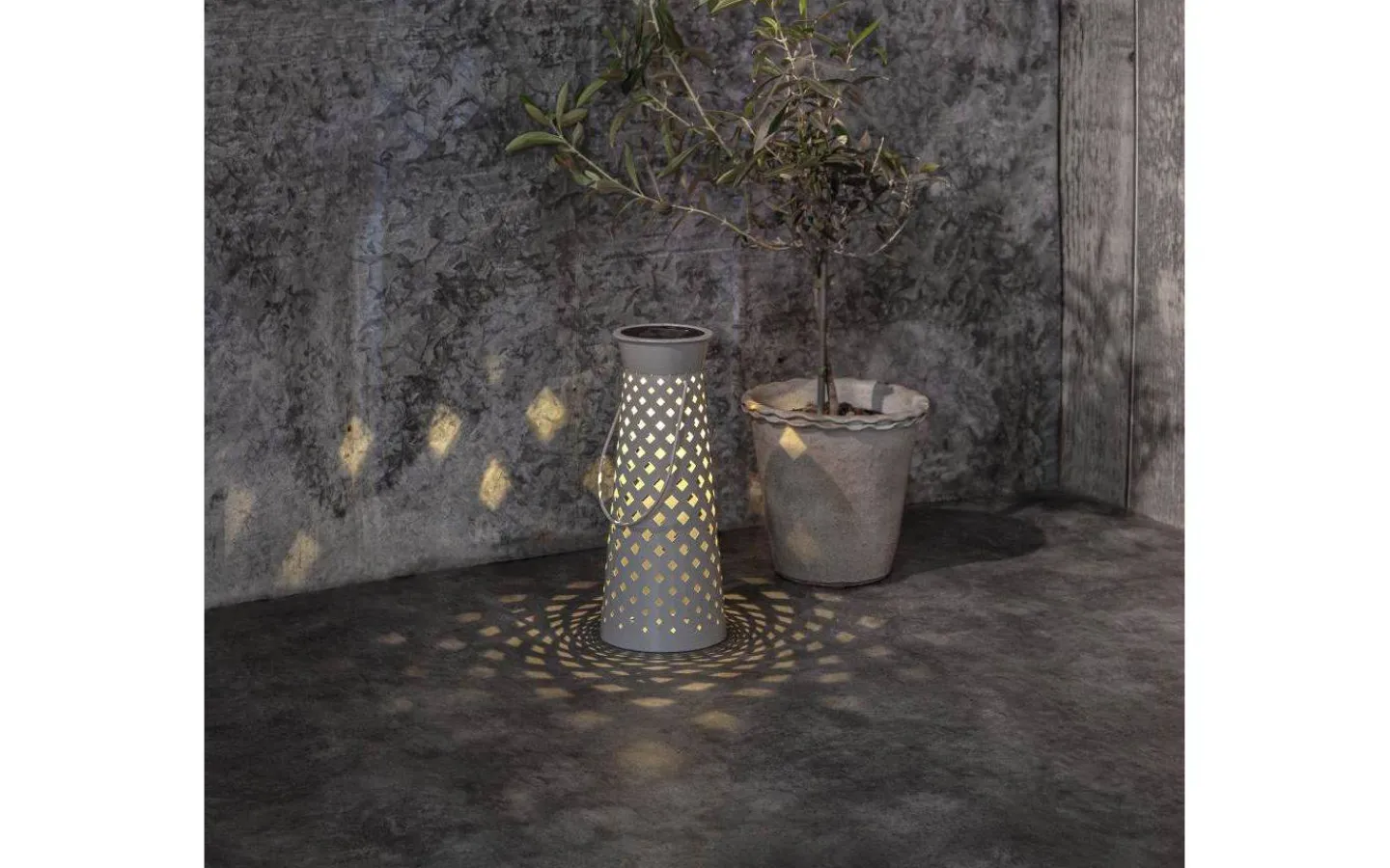 Visa Alla Solcellslampor<Star Trading Romby Solcellslampa 32cm Grå