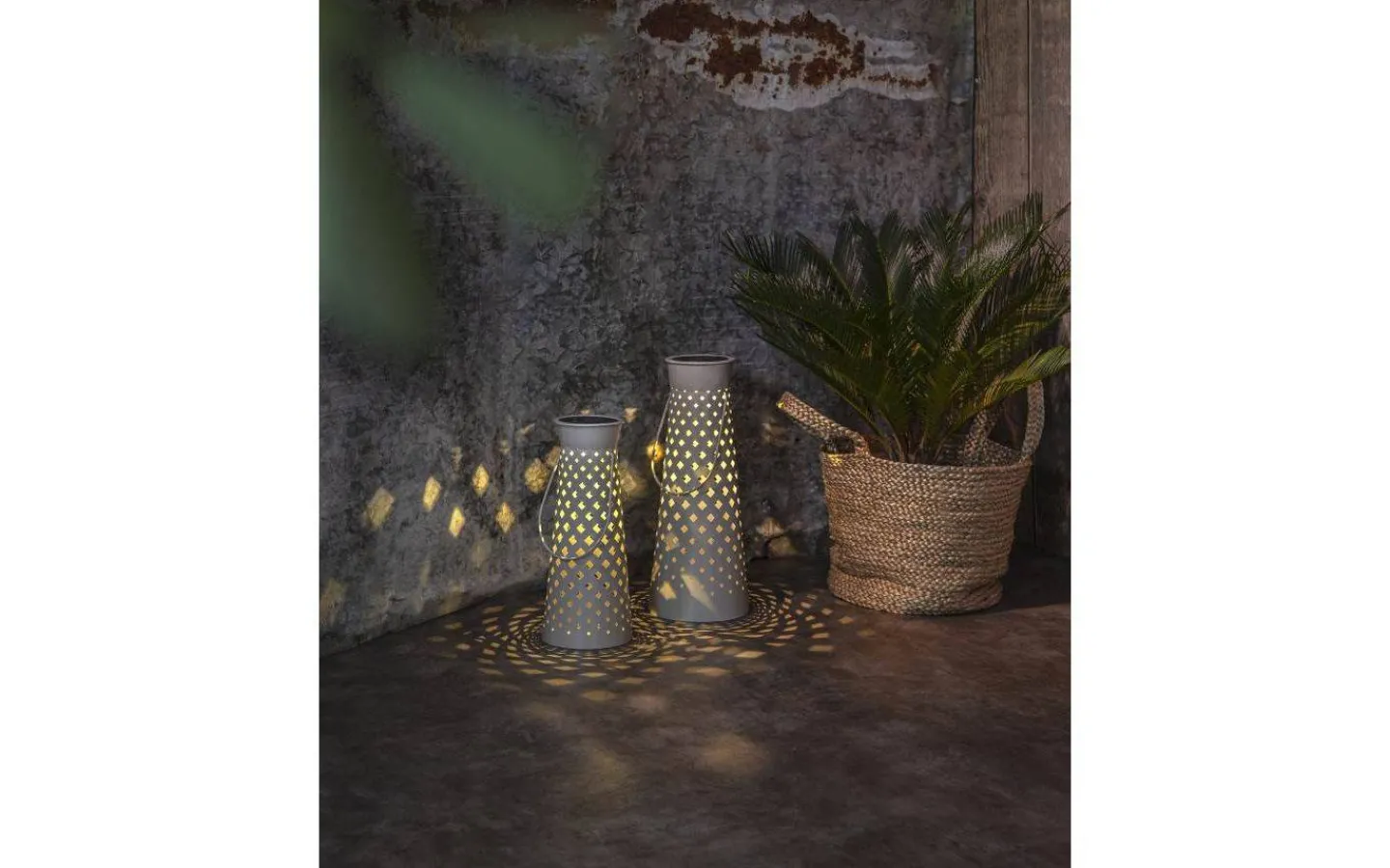 Visa Alla Solcellslampor<Star Trading Romby Solcellslampa 32cm Grå