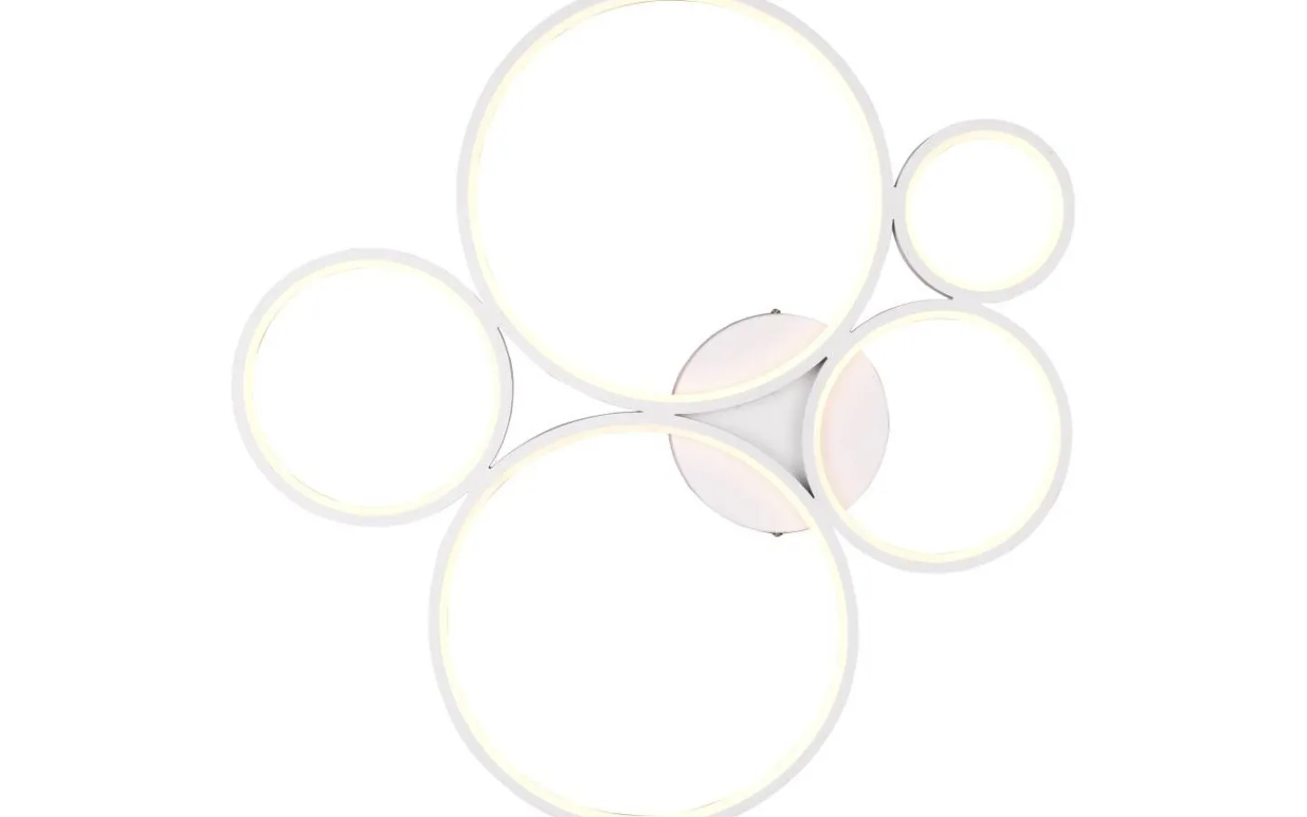 Trio Lighting Rondo Plafond LED 5-delad mattvit* Plafonder