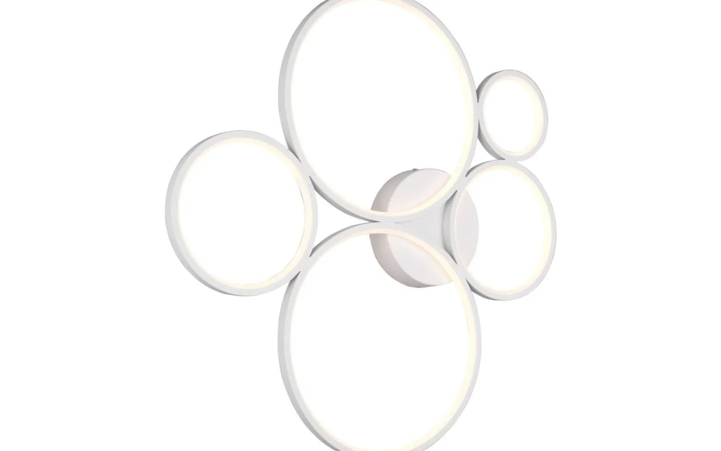 Trio Lighting Rondo Plafond LED 5-delad mattvit* Plafonder