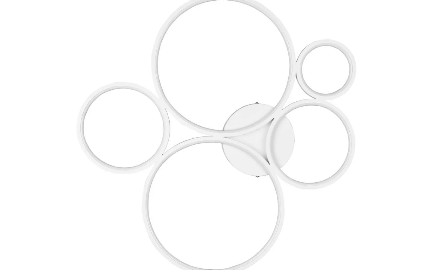 Trio Lighting Rondo Plafond LED 5-delad mattvit* Plafonder