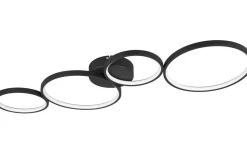 Trio Lighting Rondo Plafond LED 4-delad mattsvart* Plafonder