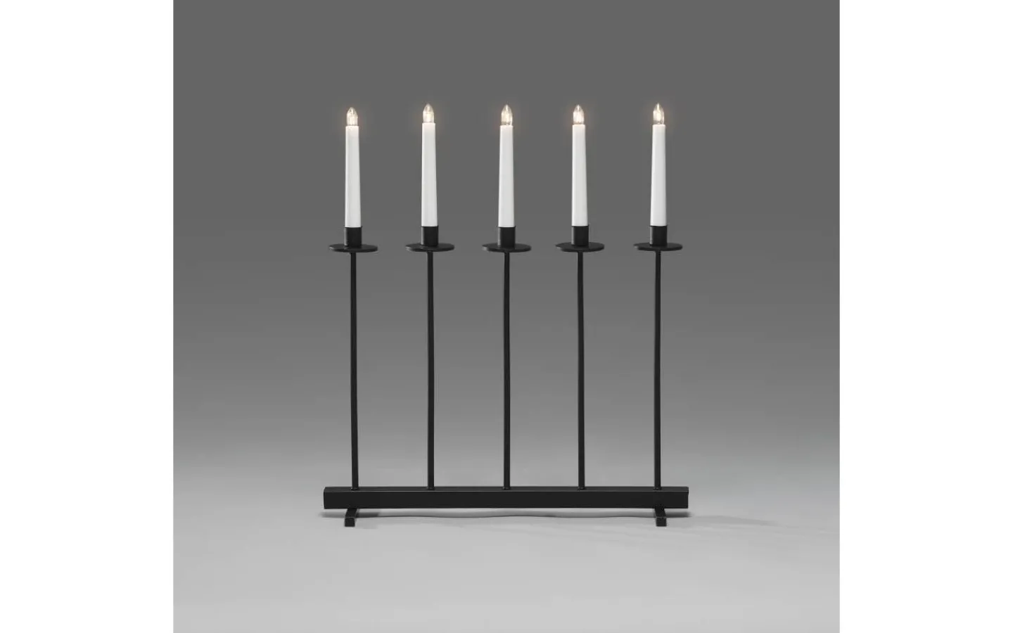 Konstsmide Ronja Adventsljusstake 5L 50cm Svart* Visa Alla Adventsljusstakar|Adventsljusstakar 31-60 Cm