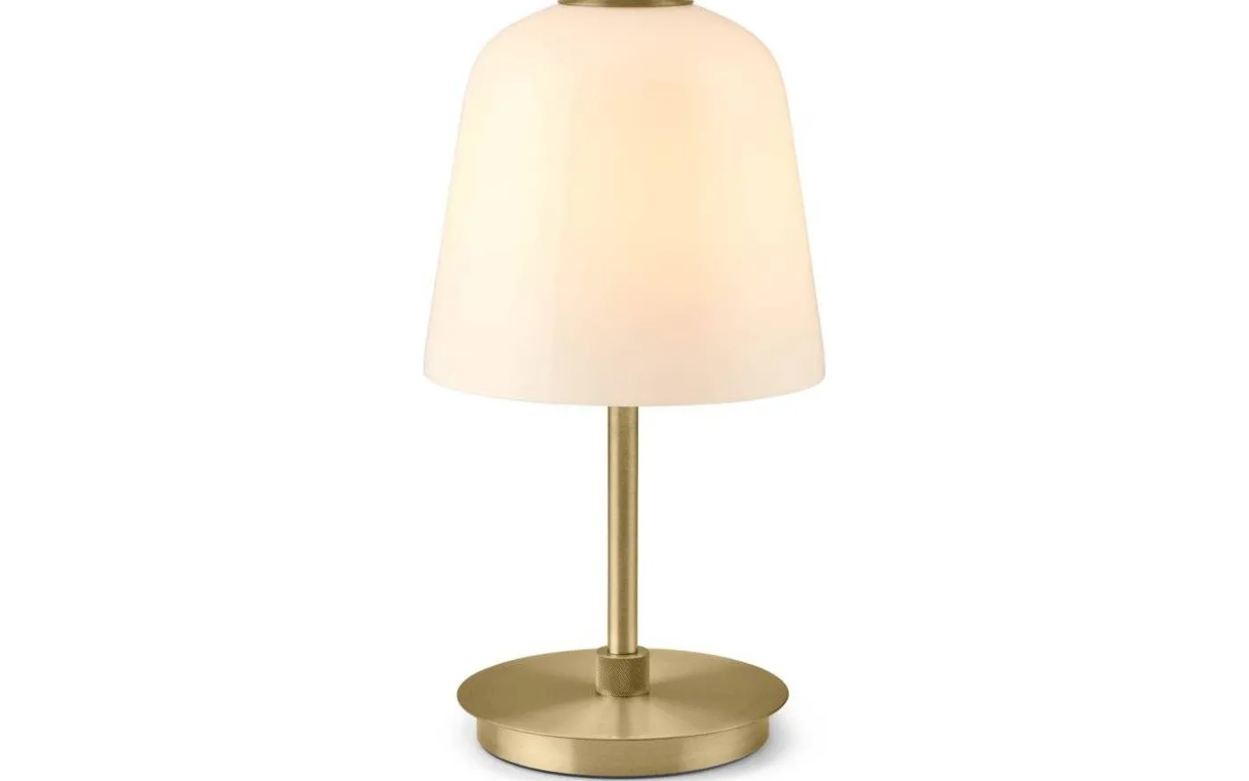 Room 49 Uppladdningsbar Bordslampa LED 3-Steg DIM Opal/Mässing IP54