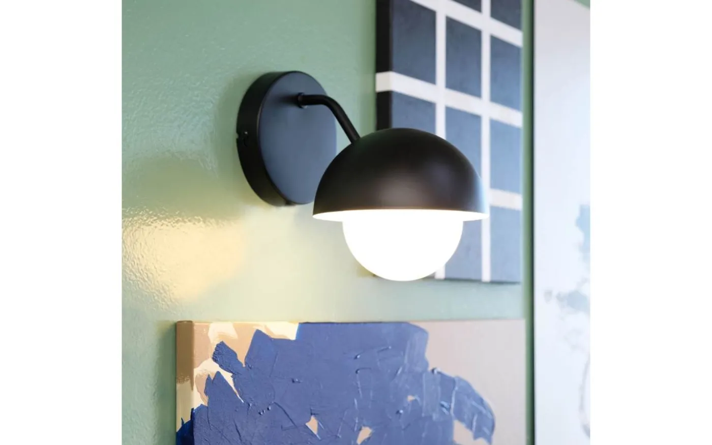 Rose Vägglampa Svart