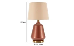 Mauro Ferretti Rosenthal Bordslampa 65cm Brun* Bordslampor