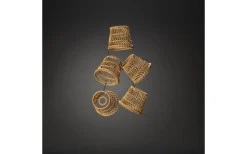 Round Lampskärm Ø15cm Natur 5-pack IP44