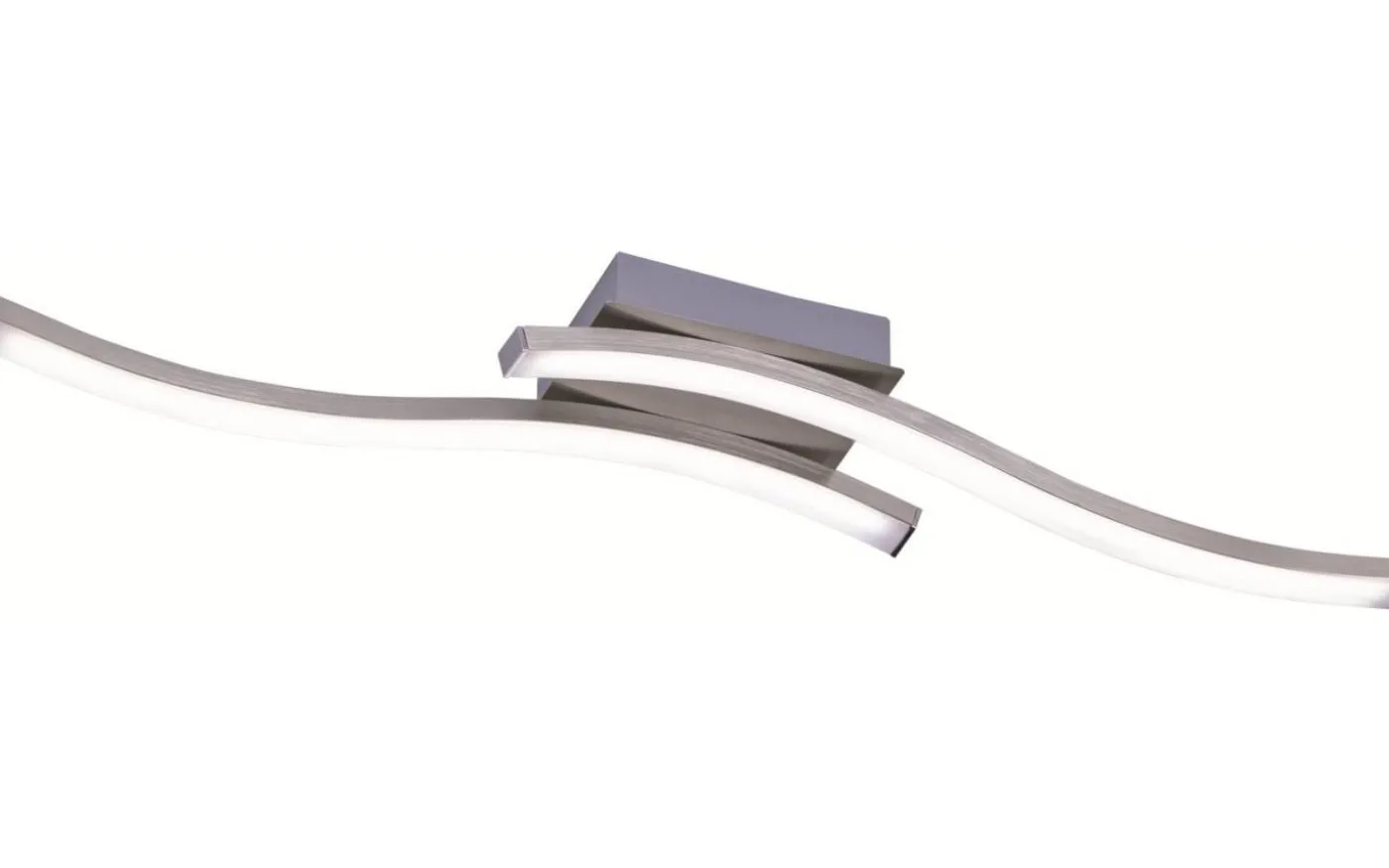 Route Plafond LED 2-delad borstad stål