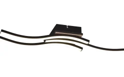 Route Plafond LED 3-delad träimitation/mattsvart