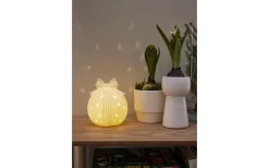 Star Trading Rozy Bordsdekoration 14cm Vit* Inomhusdekorationer Batteri