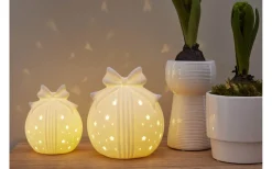 Star Trading Rozy Bordsdekoration 14cm Vit* Inomhusdekorationer Batteri