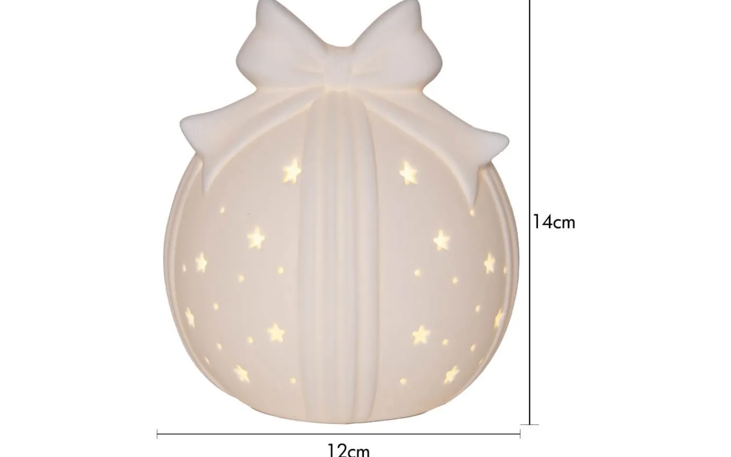 Star Trading Rozy Bordsdekoration 14cm Vit* Inomhusdekorationer Batteri