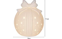 Rozy Bordsdekoration 11cm Vit