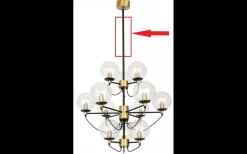 Reservglas Och Reservdelar<Hallbergs Rör till Perla Taklampa 60cm