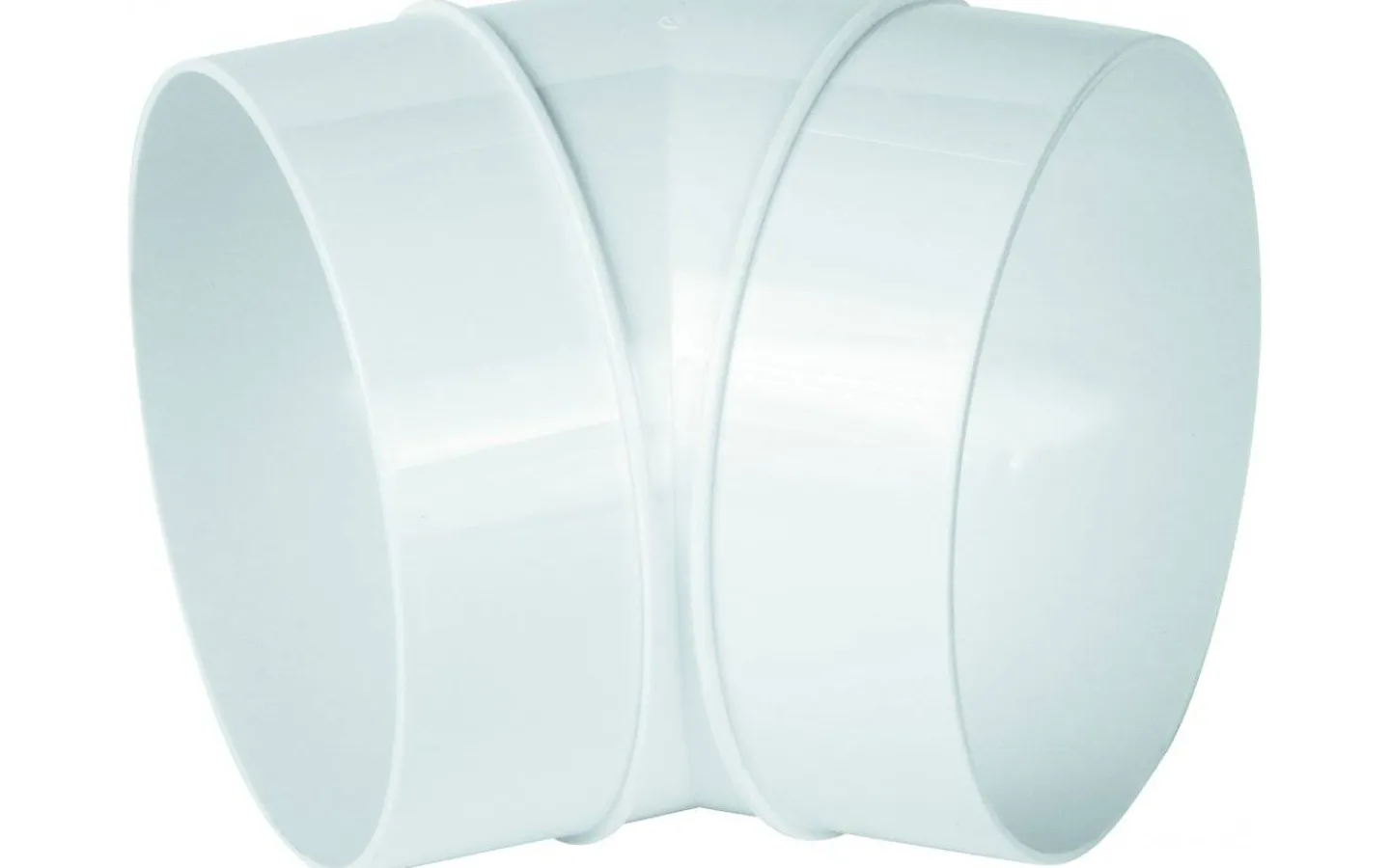 Värme- & Takfläktar,Eltempr<Malmbergs Rörböjar, Vinkel 45°