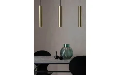 Kök & Matplats|Avlånga Taklampor<Markslojd Ruben Takpendel 3L Mässing