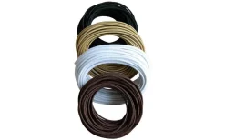 Lampsladdar<Texa Design Rund Brun Textilkabel 2x0,75 Metervara