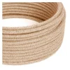 Rund Jute Textilkabel 2x0,75 Metervara