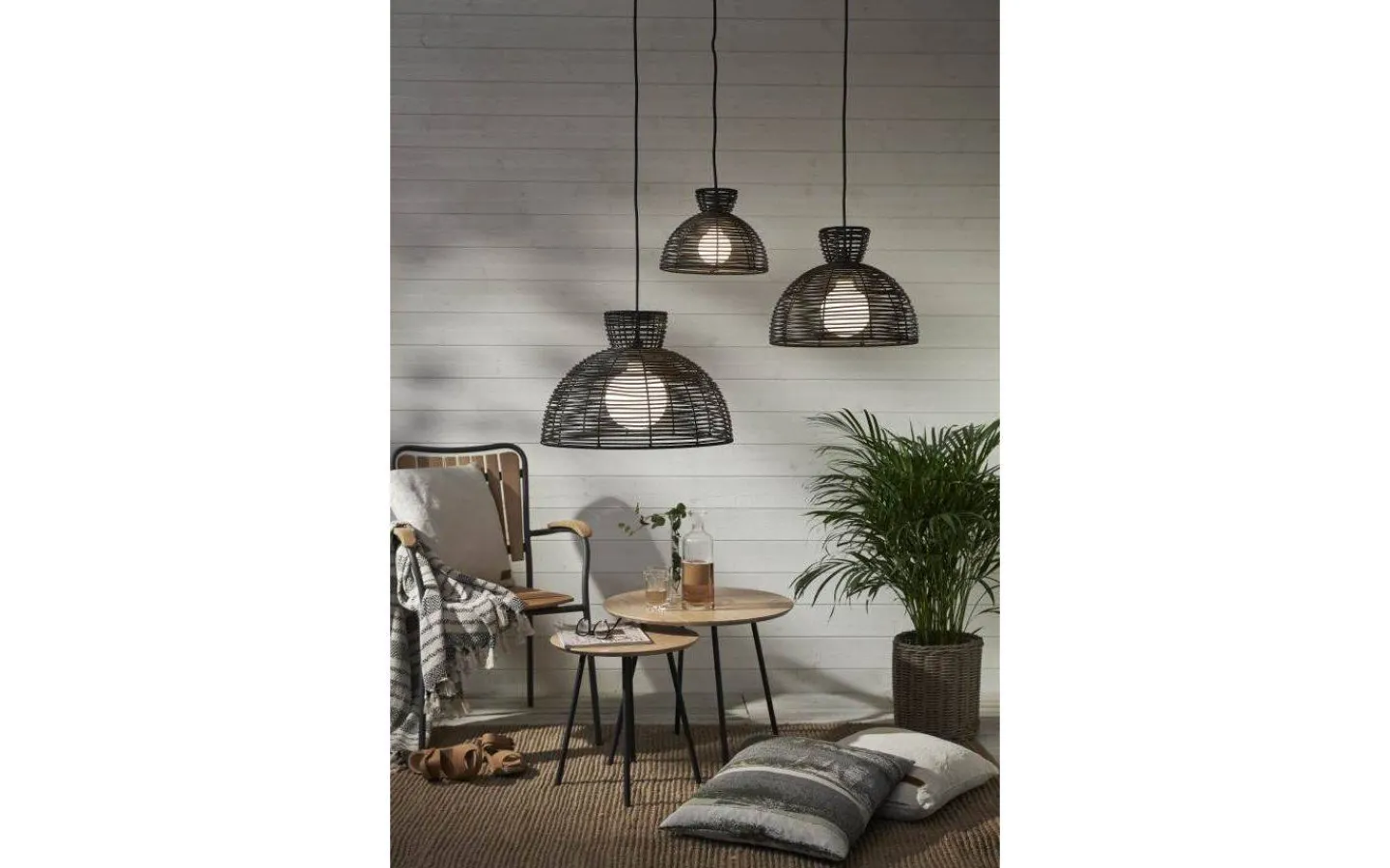 Star Trading Runde Takskärm 26cm Svart* Taklampor Utomhus