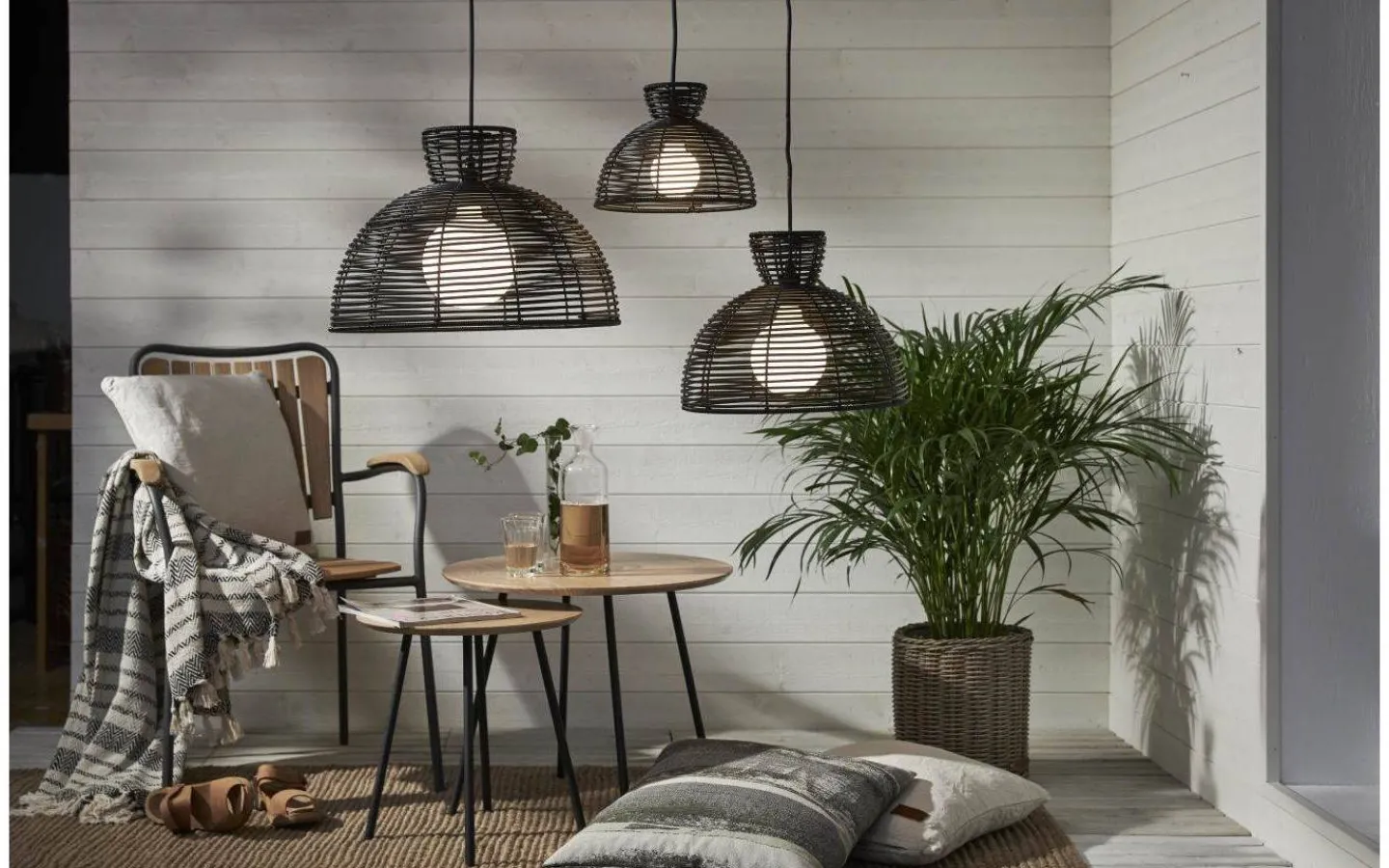 Star Trading Runde Takskärm 26cm Svart* Taklampor Utomhus