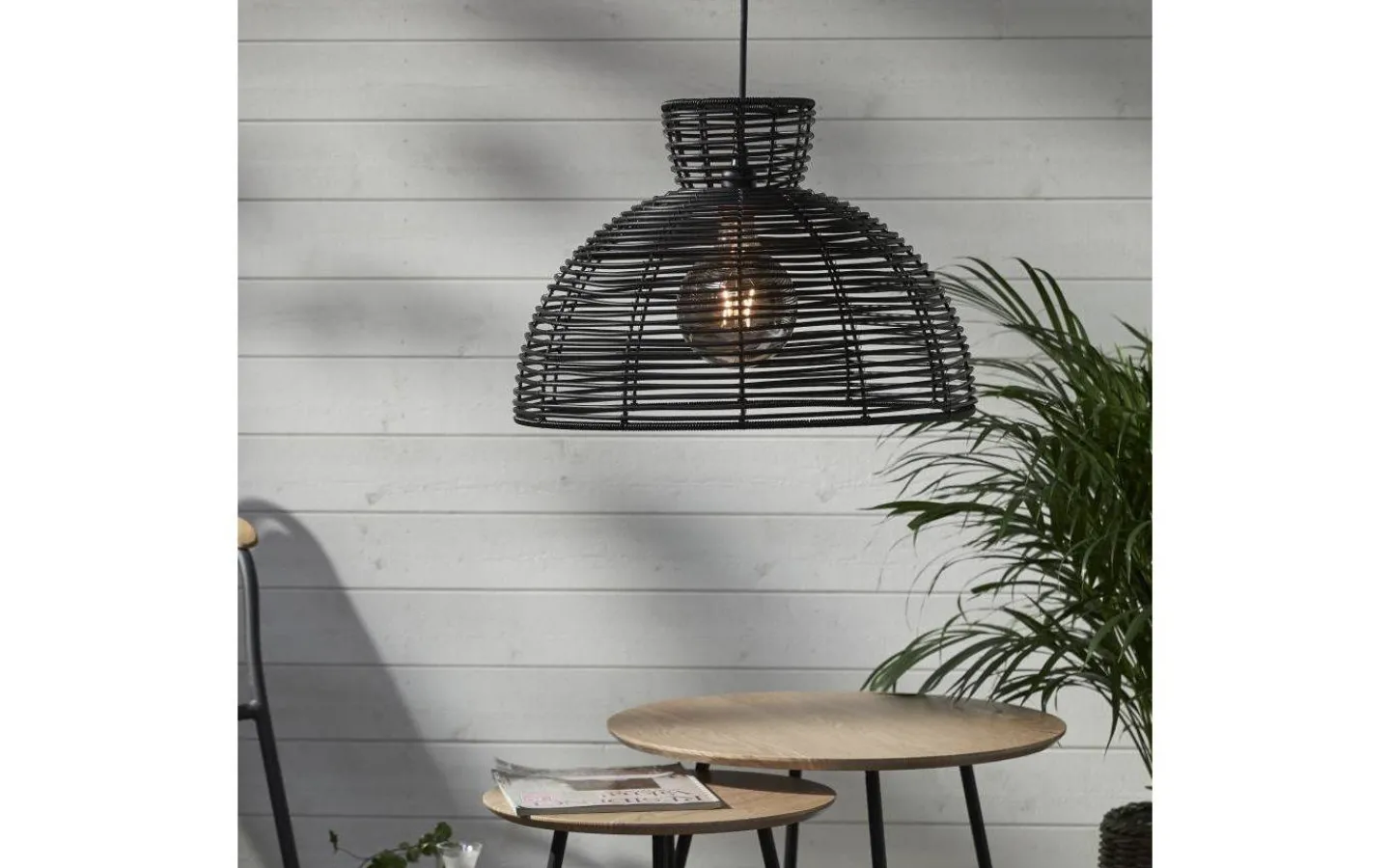 Star Trading Runde Takskärm 47cm Svart* Taklampor Utomhus