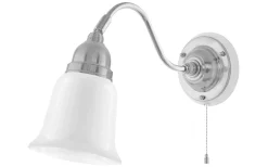 Runeberg - Förnicklad / Brytare / Vitt fäste