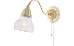 Lampetter<Karlskrona Lampfabrik Runeberg - Mässing / Brytare / Vitt fäste