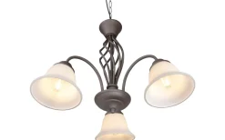 Trio Lighting Rustica Takkrona 55cm 3-delad E27 rustik* Stora Taklampor Ø50-69 Cm