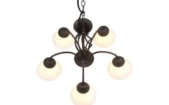 Stora Taklampor Ø50-69 Cm<Trio Lighting Rustica Takkrona 60cm 5-delad E27 rustik