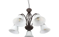 Stora Taklampor Ø50-69 Cm<Trio Lighting Rustica Takkrona 60cm 5-delad E27 rustik