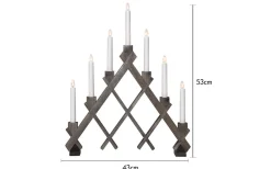Adventsljusstakar 31-60 Cm<Star Trading Rut Adventsljusstake Brun 53cm