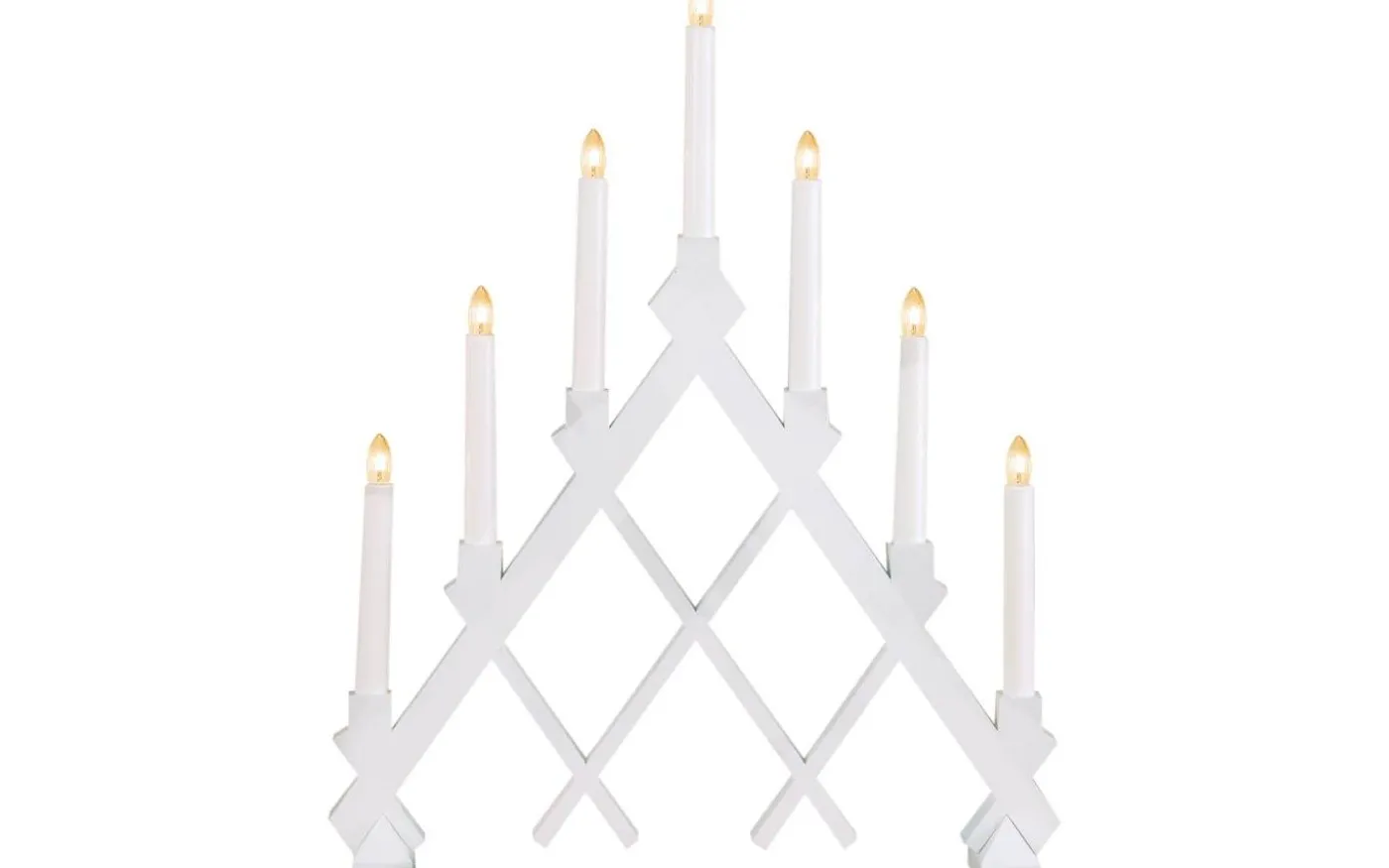 Rut Adventsljusstake Vit 53cm