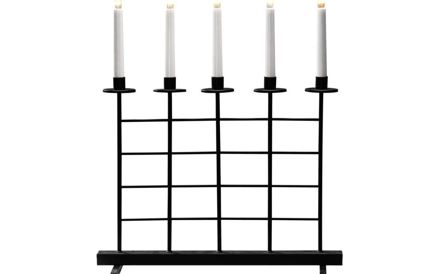 Ruter Adventsljusstake 5L 51cm Svart