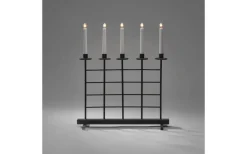 Ruter Adventsljusstake 5L 51cm Svart