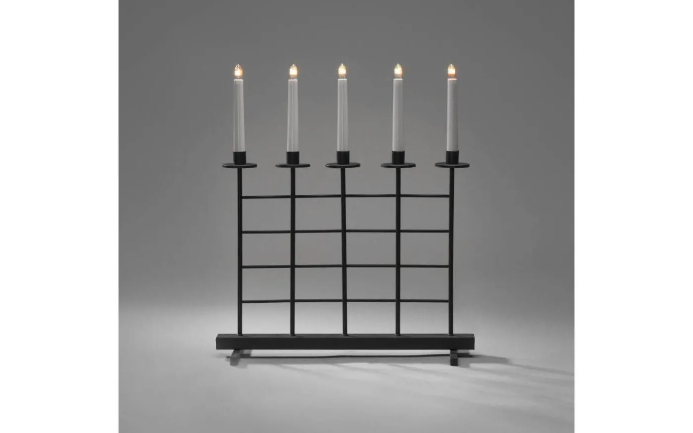 Ruter Adventsljusstake 5L 51cm Svart