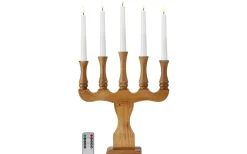 Batteridrivna Adventsljusstakar|Visa Alla Adventsljusstakar<Markslojd Rydboholm Batteridriven Adventsljusstake 53cm Betsad Brun