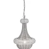 Hall & Trappa|Kristallampor<PR Home Saba Taklampa 42cm Silver