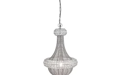 Hall & Trappa|Kristallampor<PR Home Saba Taklampa 42cm Silver