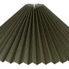 Sabina Plisserad Lampskärm Ø40cm Olivgrön