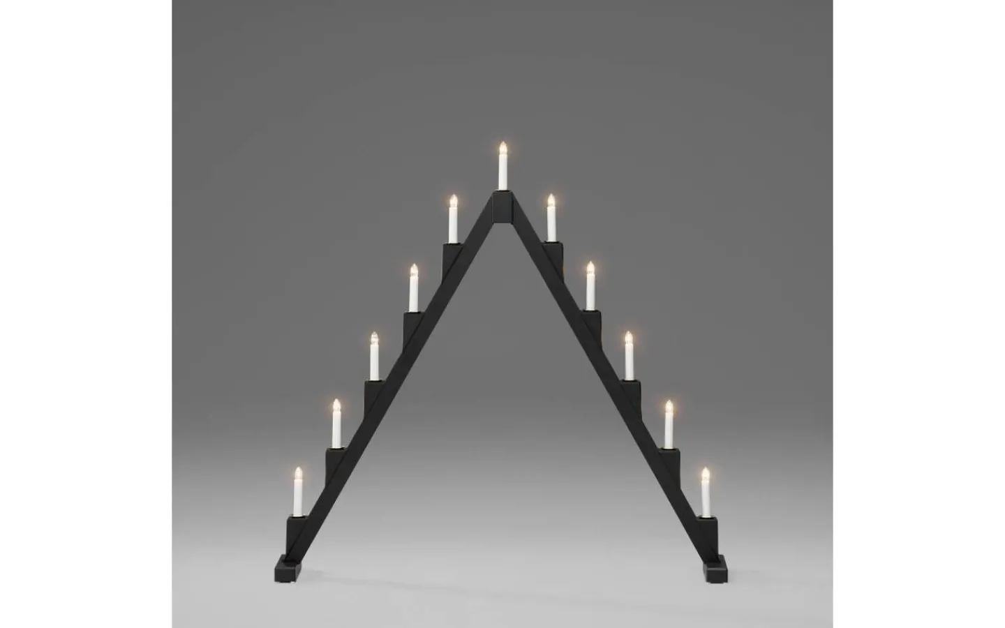 Konstsmide Saga Adventsljusstake 11L Svart 82cm* Visa Alla Adventsljusstakar|Adventsljusstakar 61-120 Cm