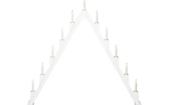 Visa Alla Adventsljusstakar|Adventsljusstakar 61-120 Cm<Konstsmide Saga Adventsljusstake 11L Vit 82cm
