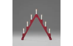 Saga Adventsljusstake Röd 56cm