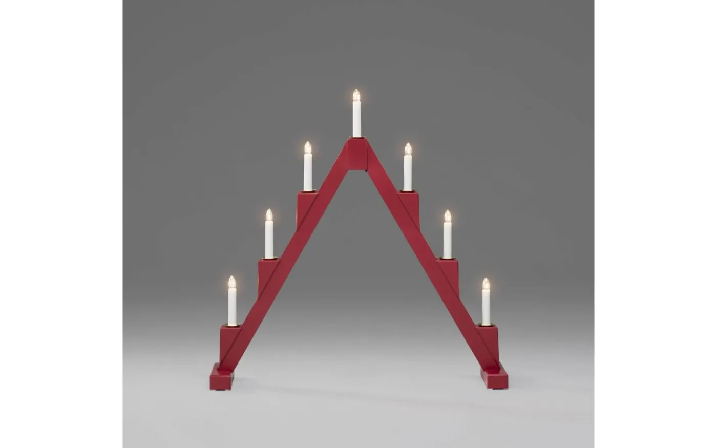 Saga Adventsljusstake Röd 56cm