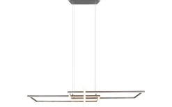 Avlånga Taklampor<Trio Lighting Salinas Takpendel LED i borstat stål