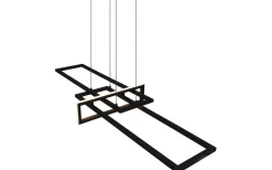 Trio Lighting Salinas Takpendel LED mattsvart* Avlånga Taklampor